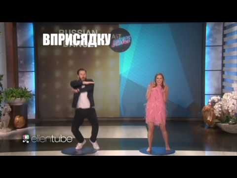 Chris Evans and Elizabeth Olsen dance to Russian Music