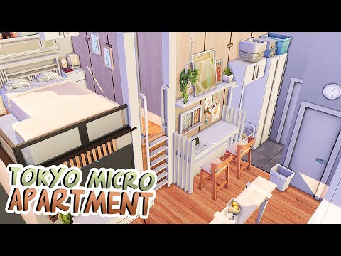 TOKYO MICRO APARTMENT ? | The Sims 4: Apartment Renovation Speed Build