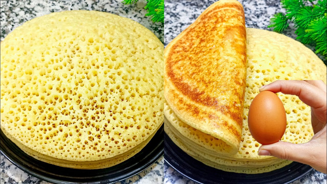 اسهل بغريـــــر في خمس دقائق⁉️ بدون اختمار سريع في التحضير مضمون وناجح/ بغرير الشهدة👌