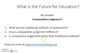 Comparative judgement