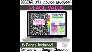Famous Place Value Digital Interactive Notebook Wealth