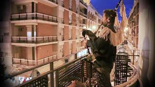 Las gaitas gallegas resuenan en la noche sevillana: Himno del Betis