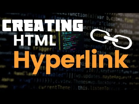 How to create A Hyperlink in HTML - YouTube
