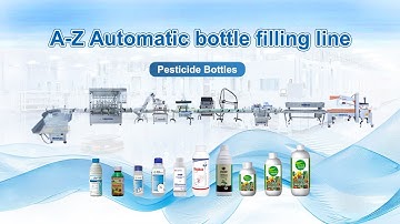 A-Z Automatic bottle filling Capping Labeling line for Pesticide Bottles HengYuan Machinery