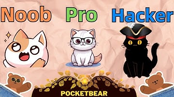 NOOB vs PRO vs HACKER - Duet Cats: Cute Cat Music | @PocketBear470