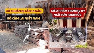 Video 586: Trường Kỷ Ngũ Sơn Khảm Ốc 10 Món Vip - Chuẩn Bị Gỗ Của Bộ Cẩm Vip Nhất 20 Năm Qua