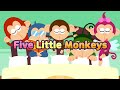 Five Little Monkeys Jumping On The Bed | Kids Videos | Baby Songs