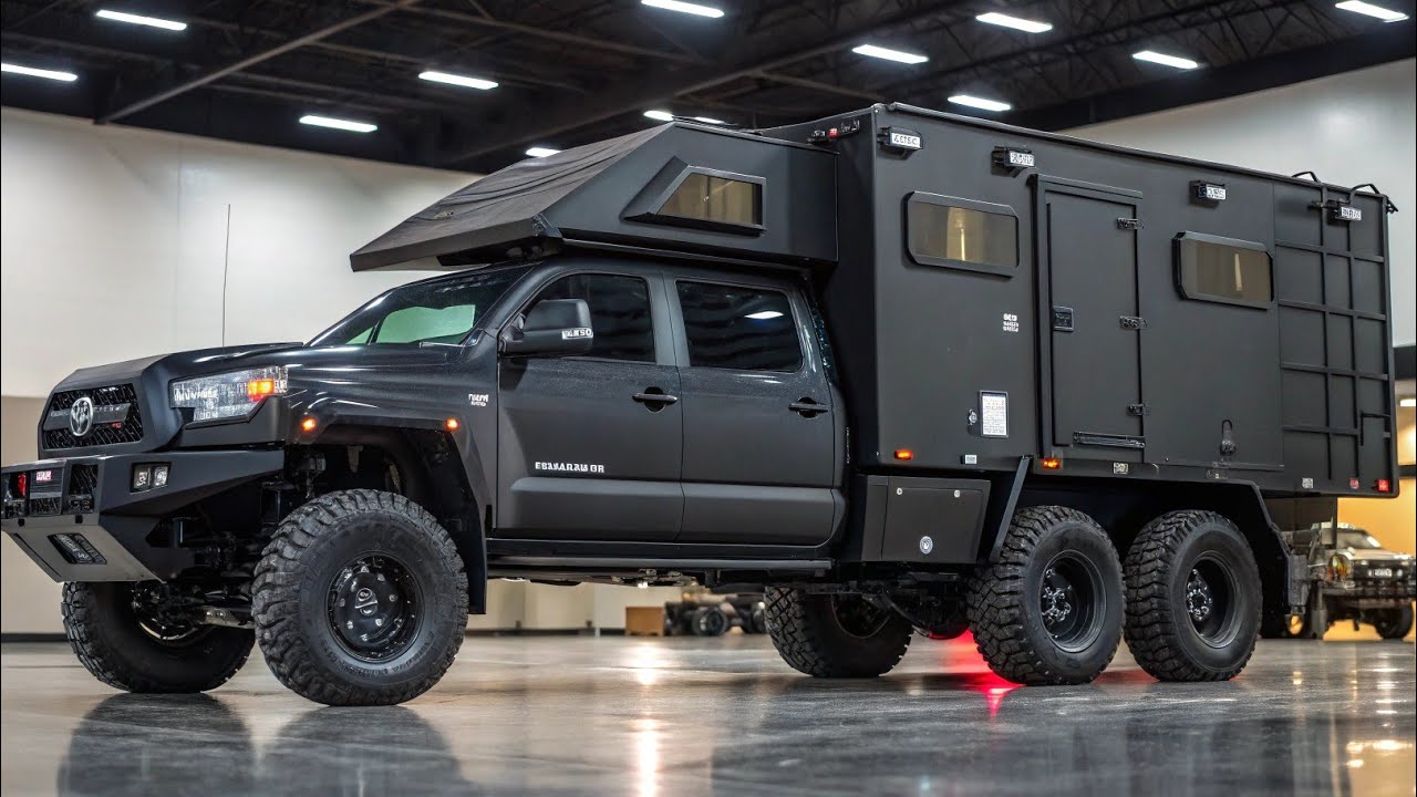 Military-Grade RV?! 2026 Toyota Sprinter 6×6 Armored Camper Tour - YouTube