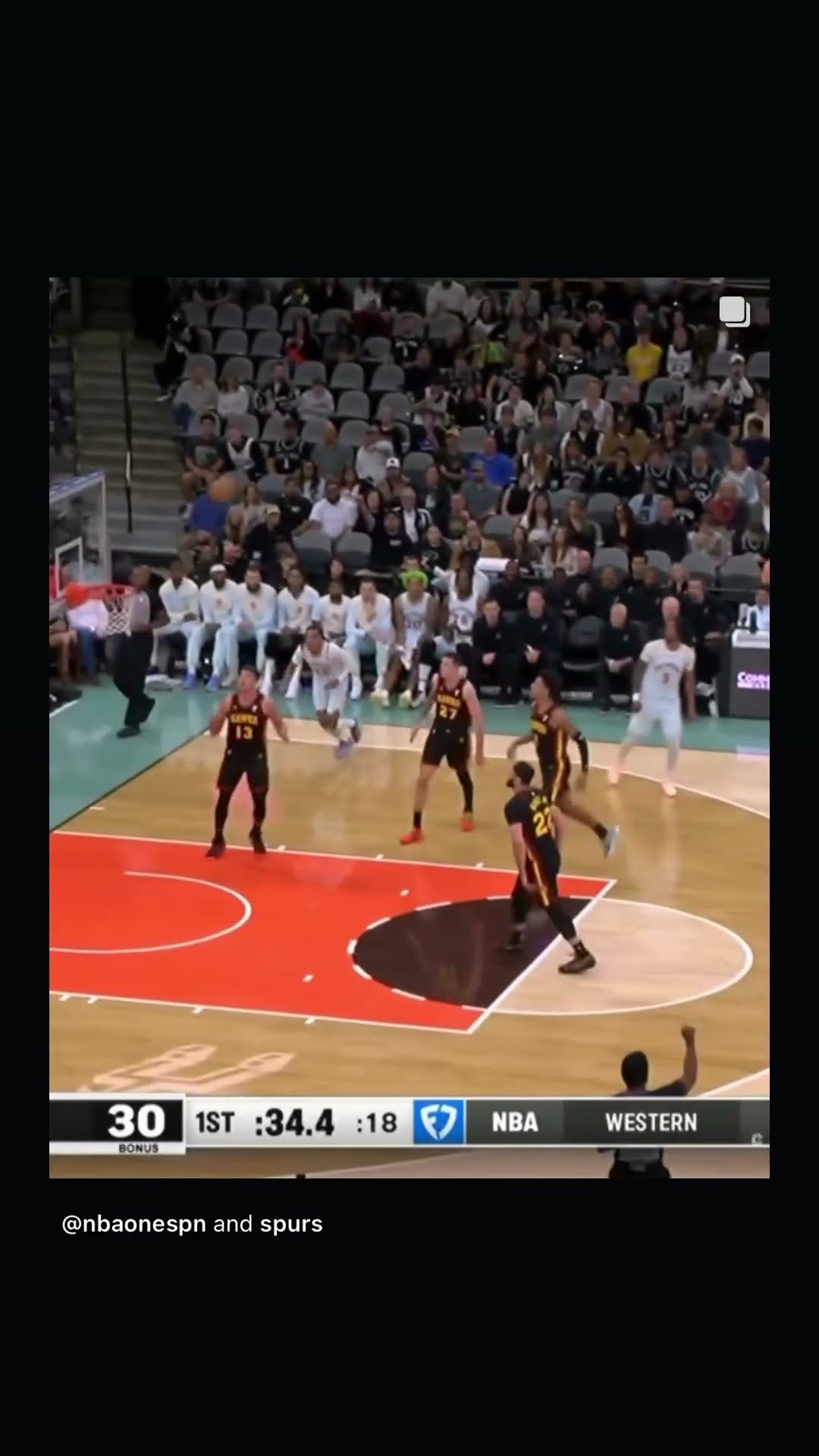 Wemby in transition #hoodnews #victorwembanyama #spurs #atlantahawks #sports #omg #wow #how #wtf