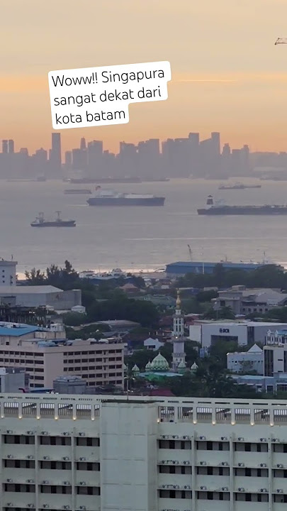 seeing singapore from batam city #batam #singapore #shorts #fyp