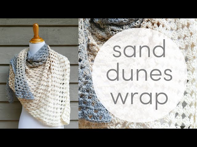 Desert Landscape Wrap Crochet Pattern - Hooked on Homemade Happiness