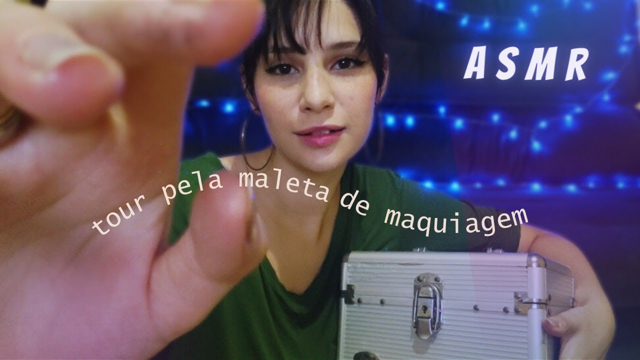 TOUR PELA MALETA DE MAQUIAGEM| asmr caseiro