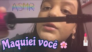 ASMR Maquiando você - make básica💜 screenshot 5