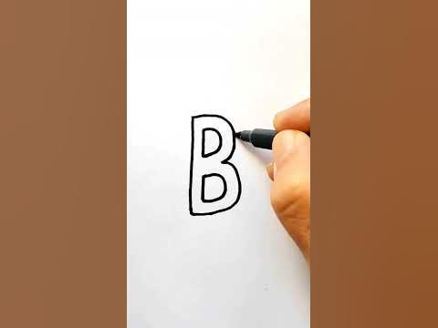 How to Draw Letter B 3D - YouTube