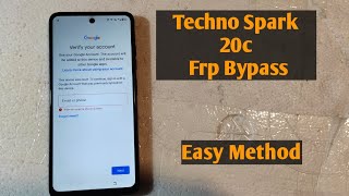 Techno Spark 20c Frp Bypass Easy Method | Techno Spark 20c Frp Unlock