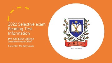 Selective Reading Test Information Seminar