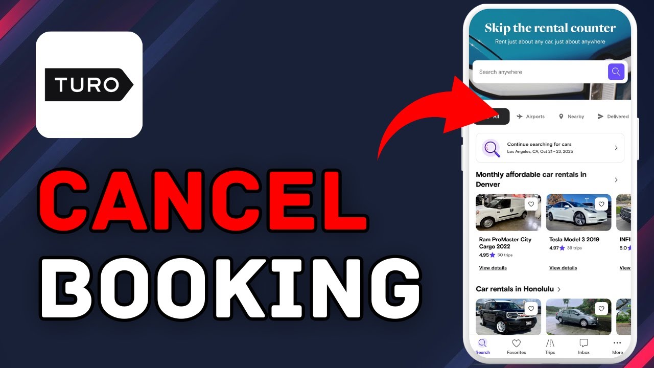 Как отменить бронирование на Turo 2025?