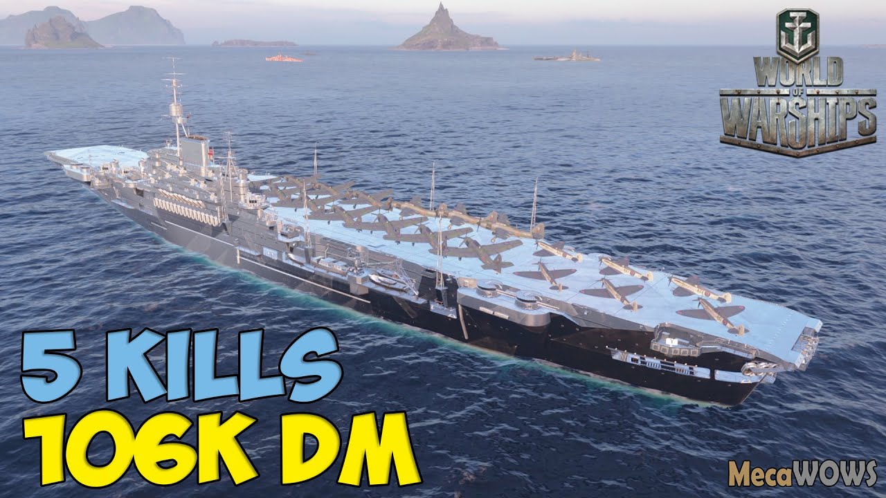 World of WarShips | Implacable | 5 KILLS | 106K Damage - Replay Gameplay 4K 60 fps
