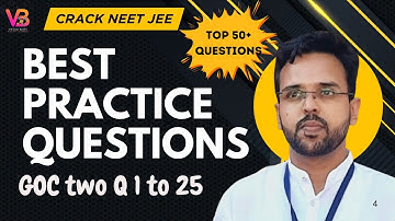 GOC Acidity & Basicity | NEET JEE Top Questions UB04a 