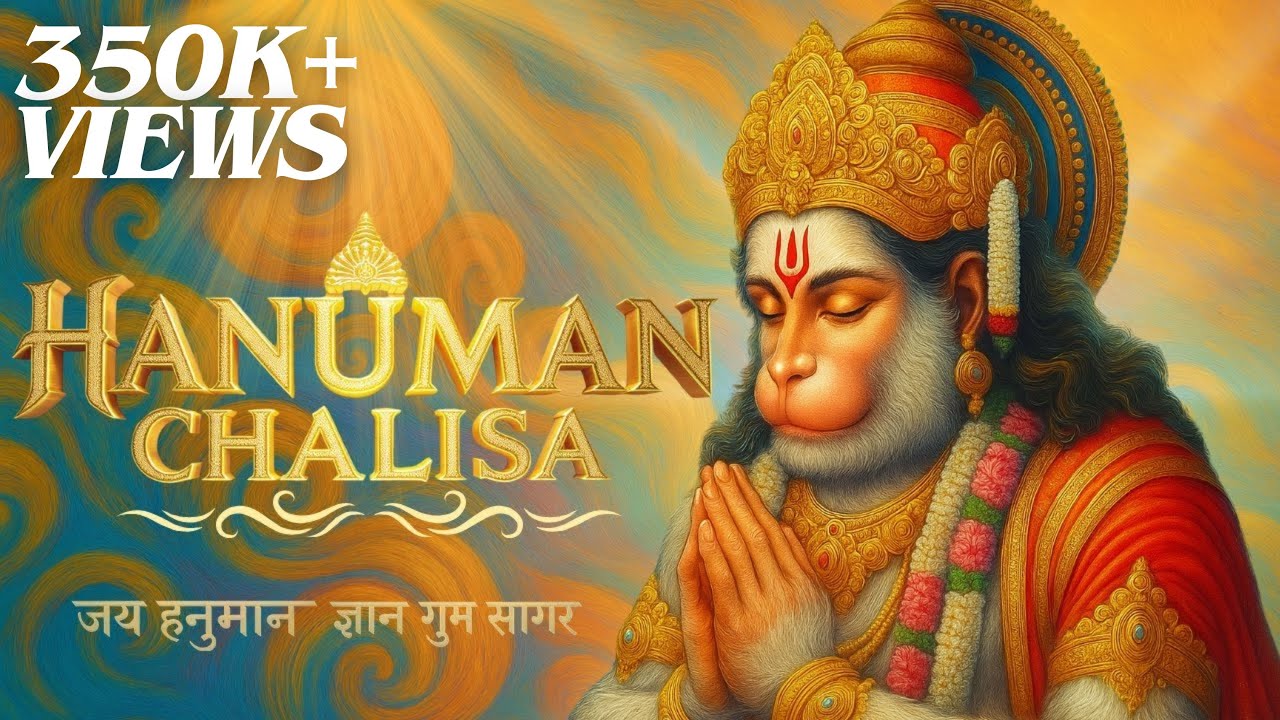 Hanuman Chalisa (Slow & Calm) | Remove Negativity & Fear | हनुमान चालीसा | Powerful Hanuman Mantra
