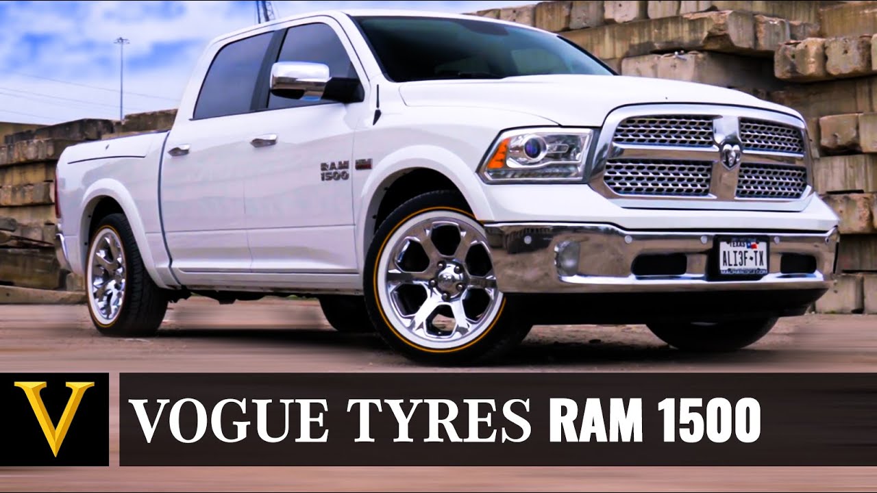 Vouges On Ram RAM 1500 | Vogue Tyre Custom Built Radial | White & Gold - YouTube