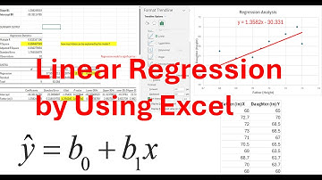 Linear Regression by Using Excel