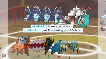 FULL MONO BUG TEAM THRASHED THIS NOOB STALLER ON POKEMON SHOWDOWN!!!