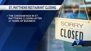 St. Matthews restaurant closing after almost 50 years in business
