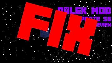 Minecraft | Dalek Mod | update 56 Review Fix