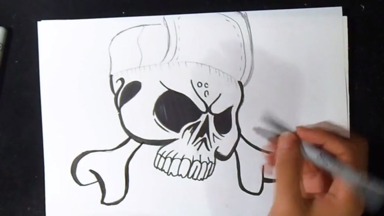 Comment dessiner un crâne | Graffiti - YouTube