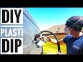 Spraying Plasti Dip on our Camper Van - Ep: 12 | Adventure In A Backpack