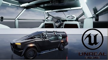 Futuristic AI SUV Unreal Engine Solidworks 6days progress DNX-LIBRARY