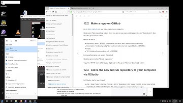 Creating a new github repo, commit and push