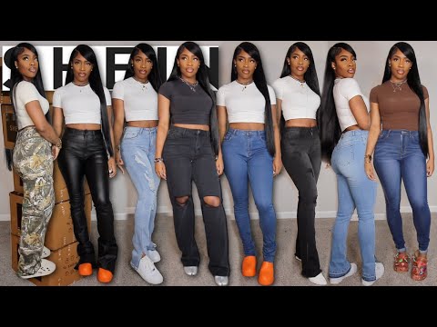 *HUGE* (20 Paar) SHEIN Jeans Try on Haul - Tall Girl Friendly? (NOT Sponsored + Coupon Code)