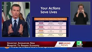 Gov. Newsom announces new blueprint to reopen economy