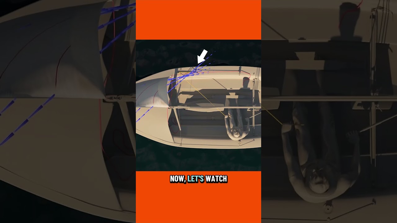 ⁣How to use a Jib Car on a Sailboat #sailing #sailboat #sailingschool #sailinggear #animation