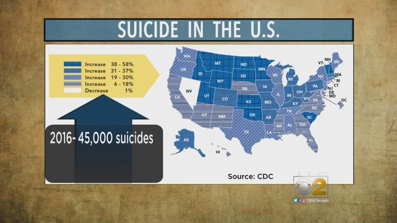 Centers for Disease Control: Suicides rates have increased 30 percent since 1999