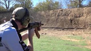 Mixed shots of shooting machine guns with friends  - M60E6, 23E, AR15, Uzi, BAR, AKMSU, and MG42