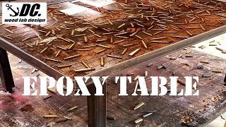 Epoxy Bullet Table. How To Make a Table With Empty Casings!