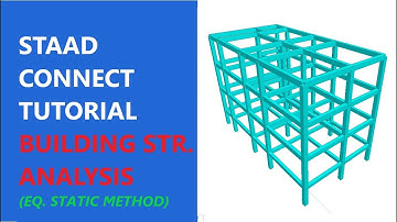 Full Building Design || STAAD Pro Connect Tutorial|| Equivalent Static Method