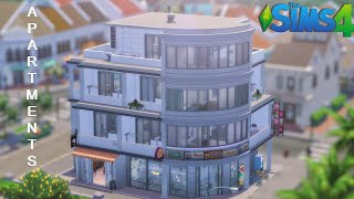 🔑 5 Apartments & Restaurant "For Rent" THE SIMS 4 | Stop Motion