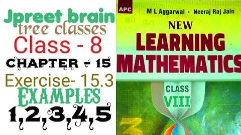 class 8  ml aggarwal chapter 15  exercise 15.3 example 1,exam 2 ex 3 ex 4 ex 5 #maths area,perimeter