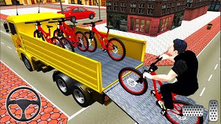 Bicycle Transport Truck Driver 3D - Truck Driver Simulator Game - Android GamePlay screenshot 2