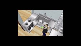 PROYECTO COCINA INDUSTRIAL DE ACERO INOXIDABLE MENU FRANCÉS ÁREA DE POSTRES #tepic #aceroinoxidable
