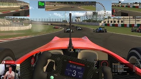iRacing - F3 - Suzuka - Crazy Lap 1 Carnage