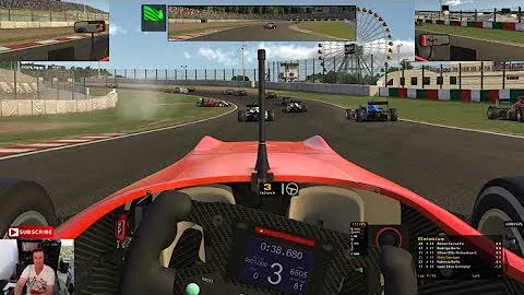 iRacing - F3 - Suzuka - Crazy Lap 1 Carnage