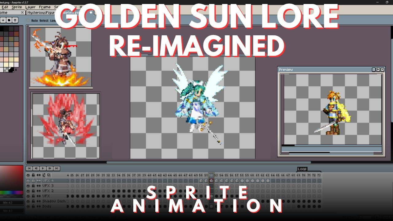 *request Golden Sun Lore Re-imagined - Sprite Animation (Custom Sprite Work. Theory Testing)