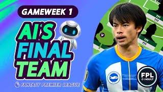 AI’S FINAL FPL GW1 DRAFT – Did AI Just Achieve Perfection?