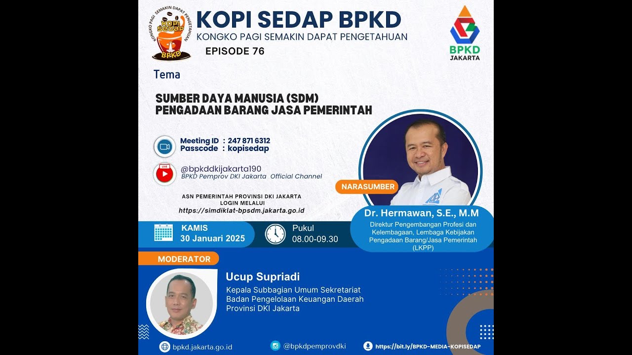 SUMBER DAYA MANUSIA (SDM) PENGADAAN BARANG JASA PEMERINTAH