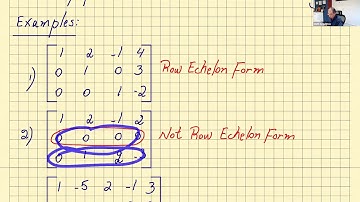 ROW-ECHELON FORM AND REDUCED ROW-ECHELON FORM